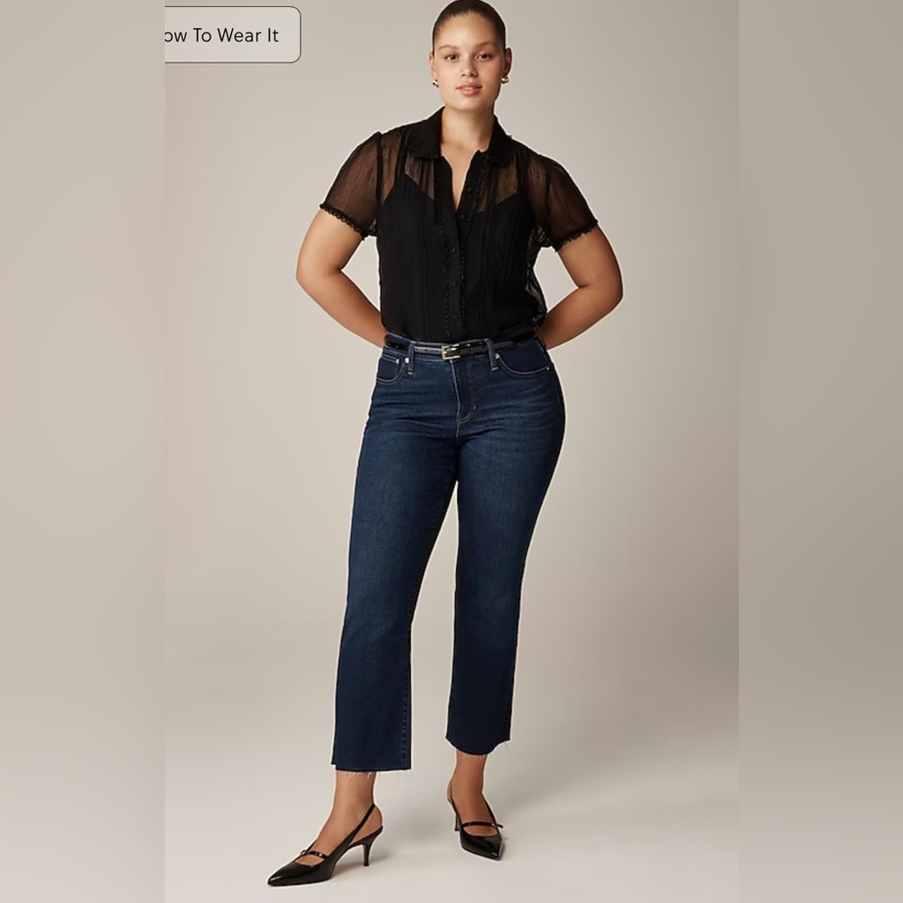 J. Crew Mid-rise kickout jean, 30